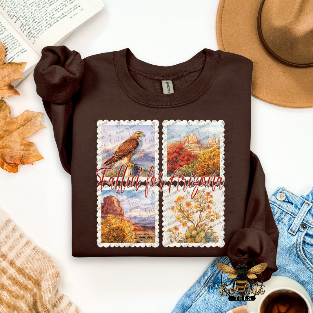 Vintage Fall Arizona Stamps