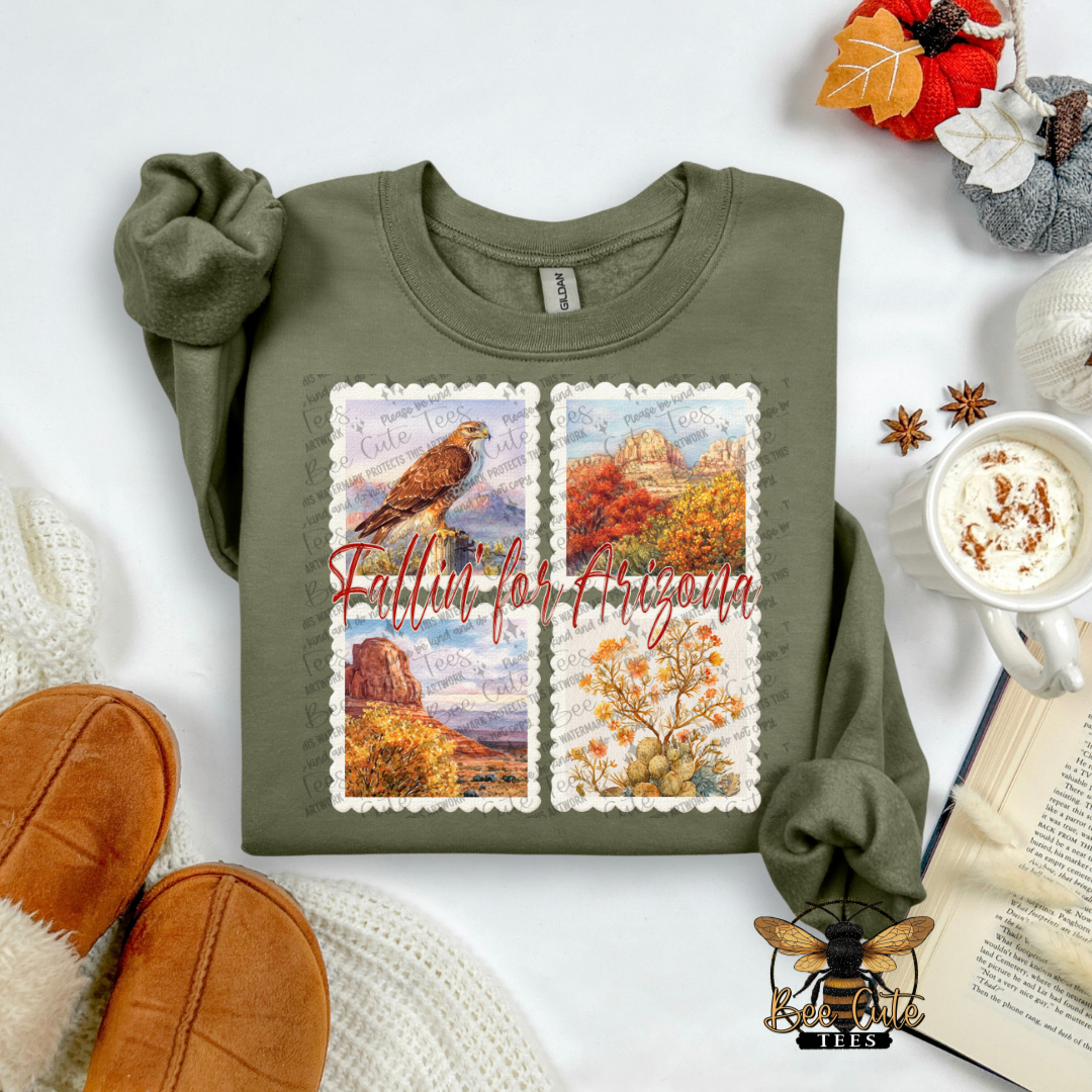 Vintage Fall Arizona Stamps