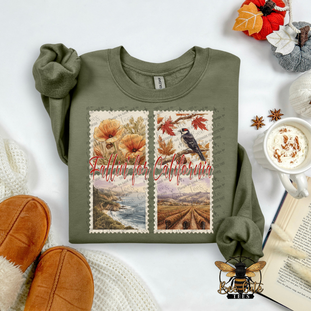 Vintage Fall California Stamps