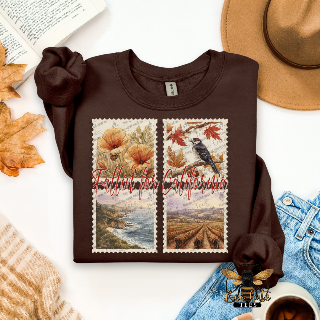 Vintage Fall California Stamps