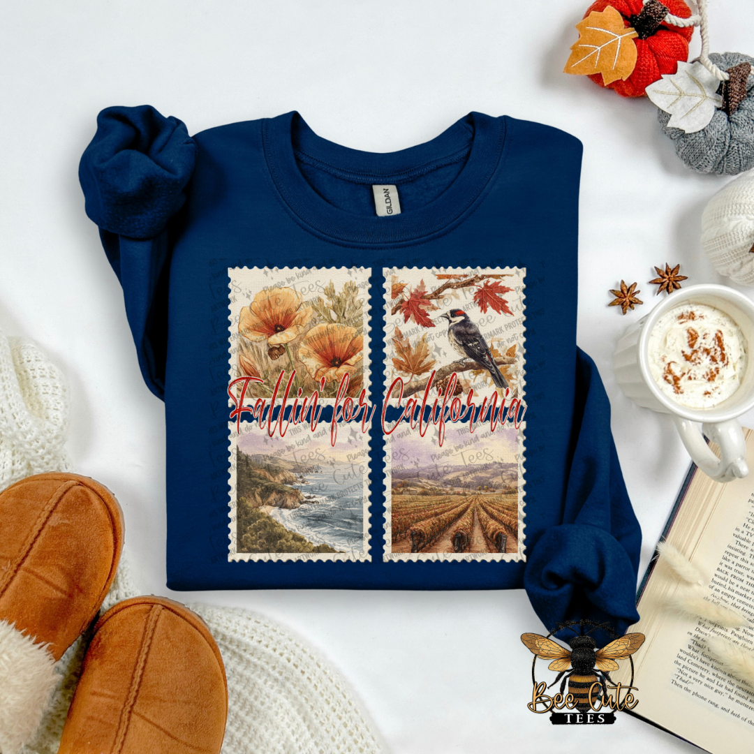 Vintage Fall California Stamps