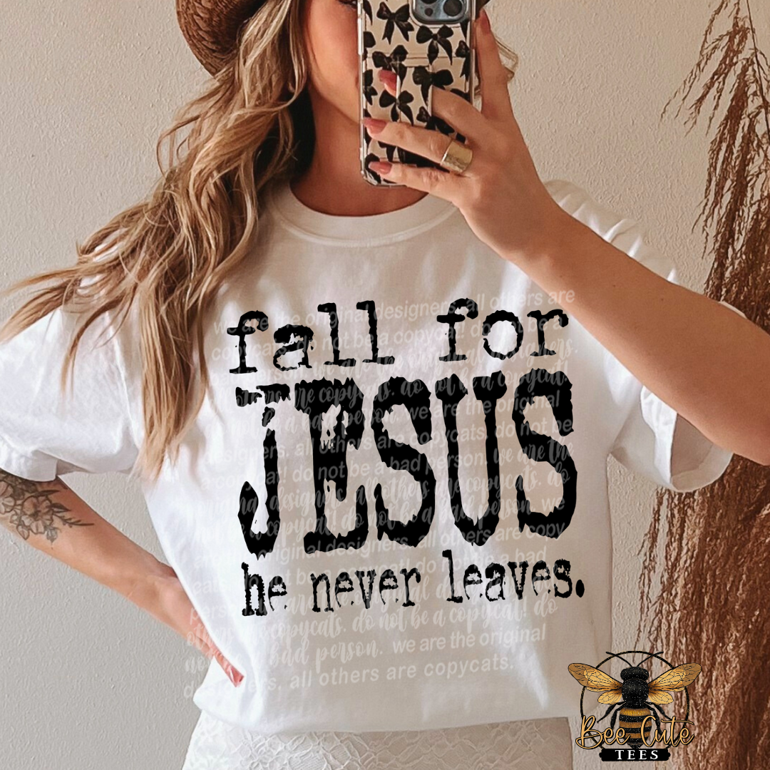 Fall For Jesus Typography
