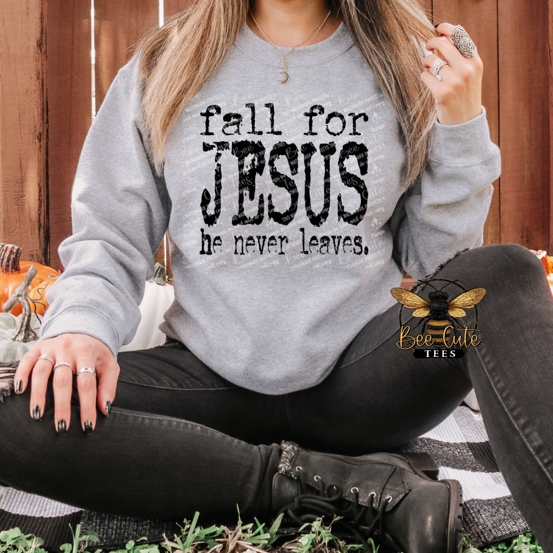 Fall For Jesus Typography