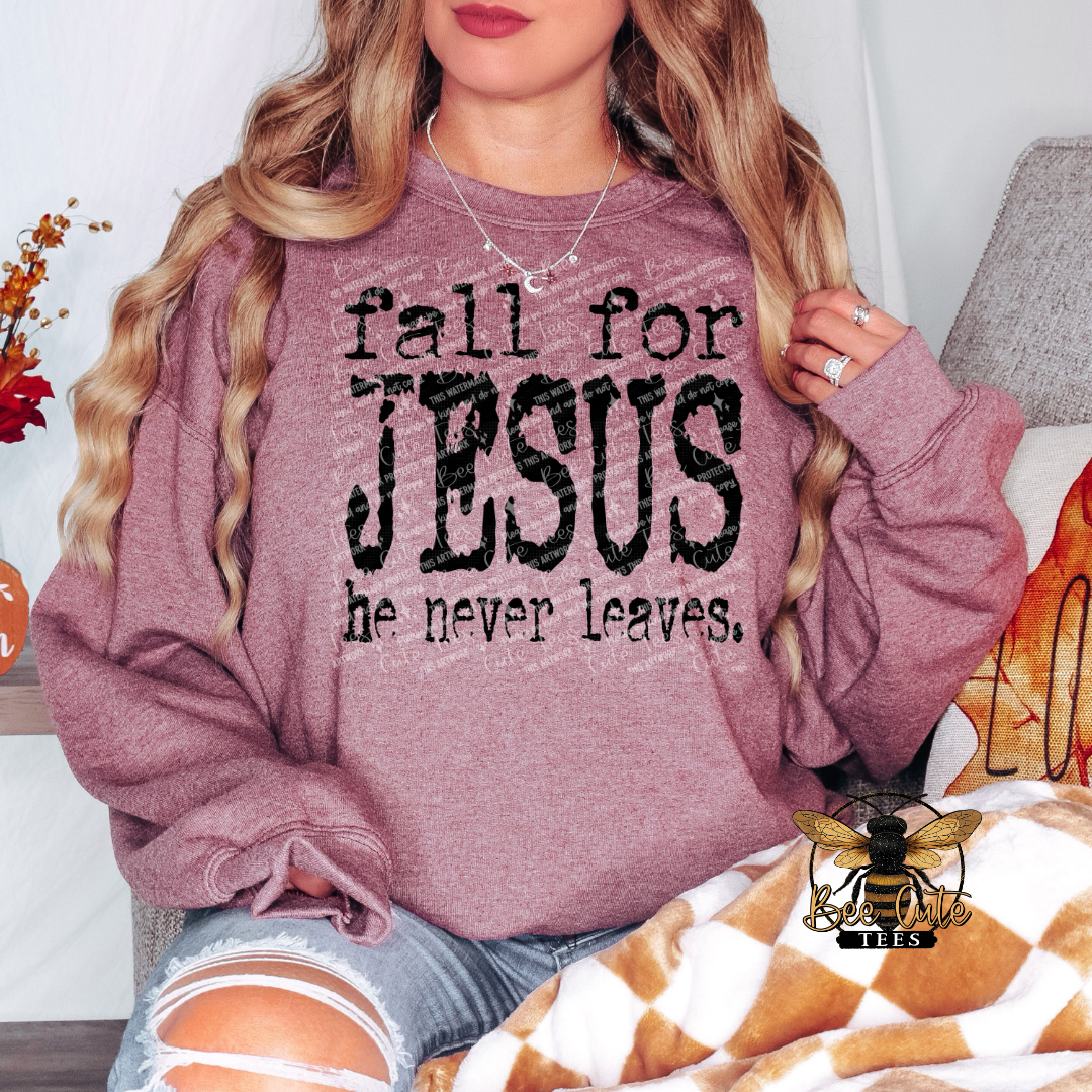 Fall For Jesus Typography
