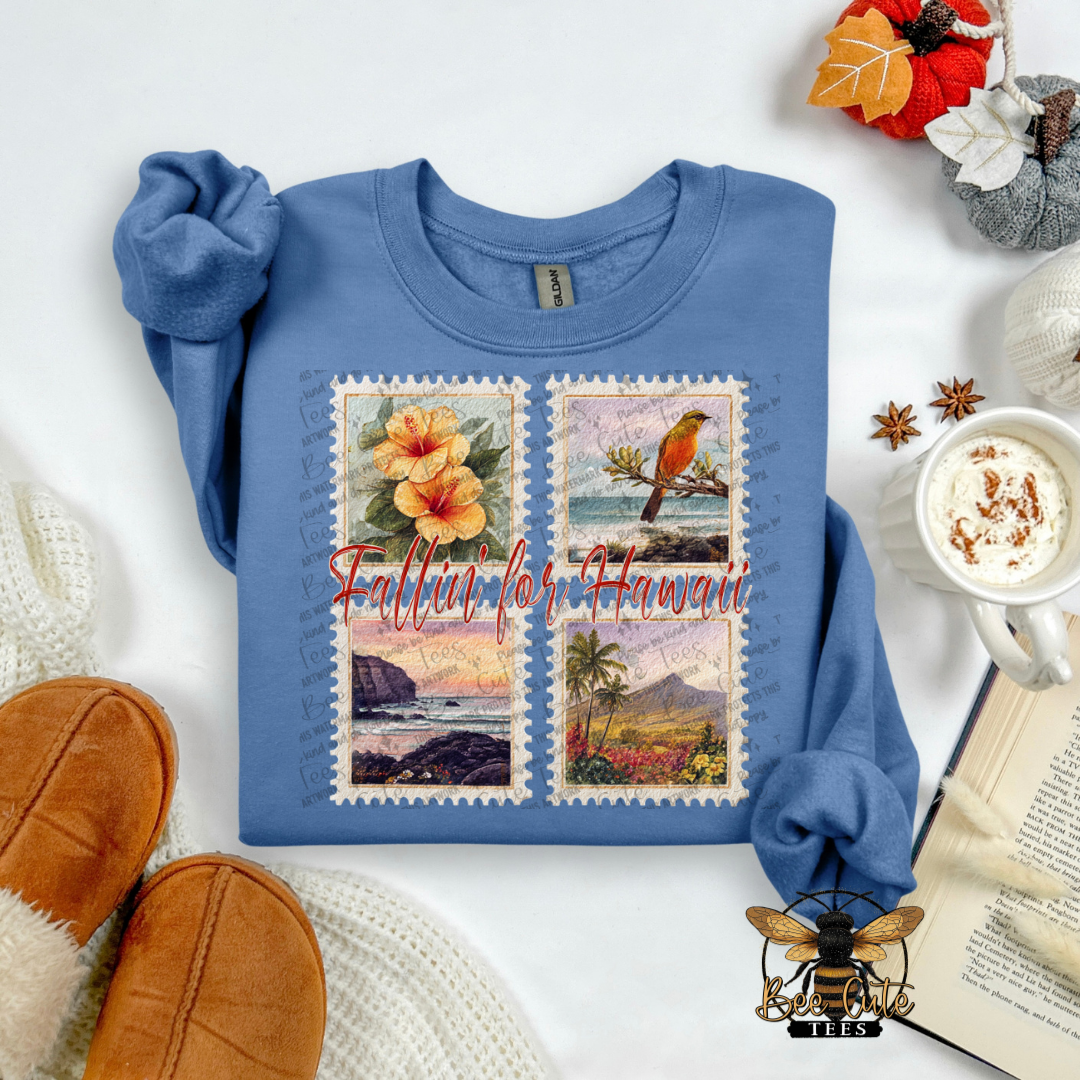 Vintage Fall Hawaii Stamps