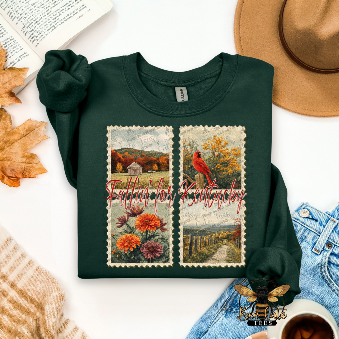 Vintage Fall Kentucky Stamps