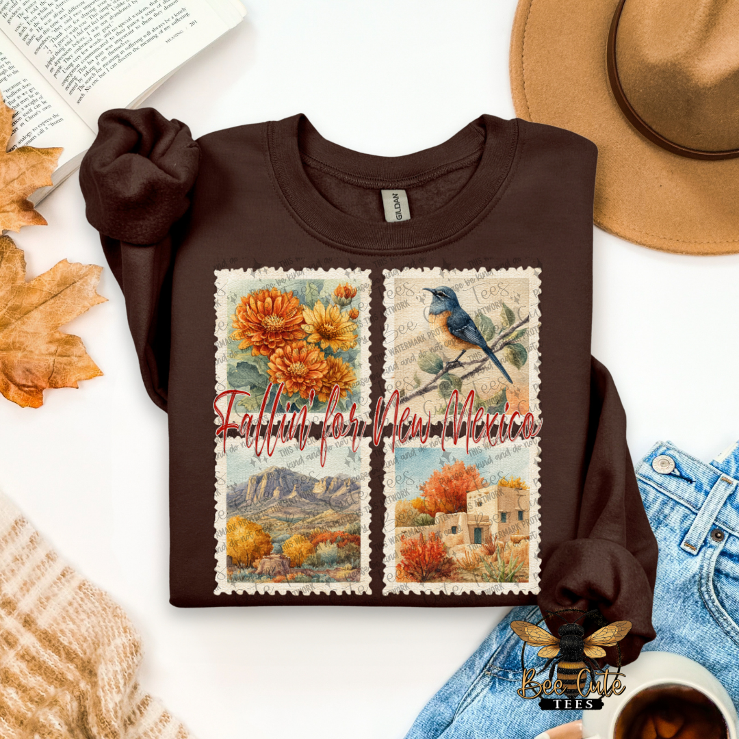 Vintage Fall New Mexico Stamps