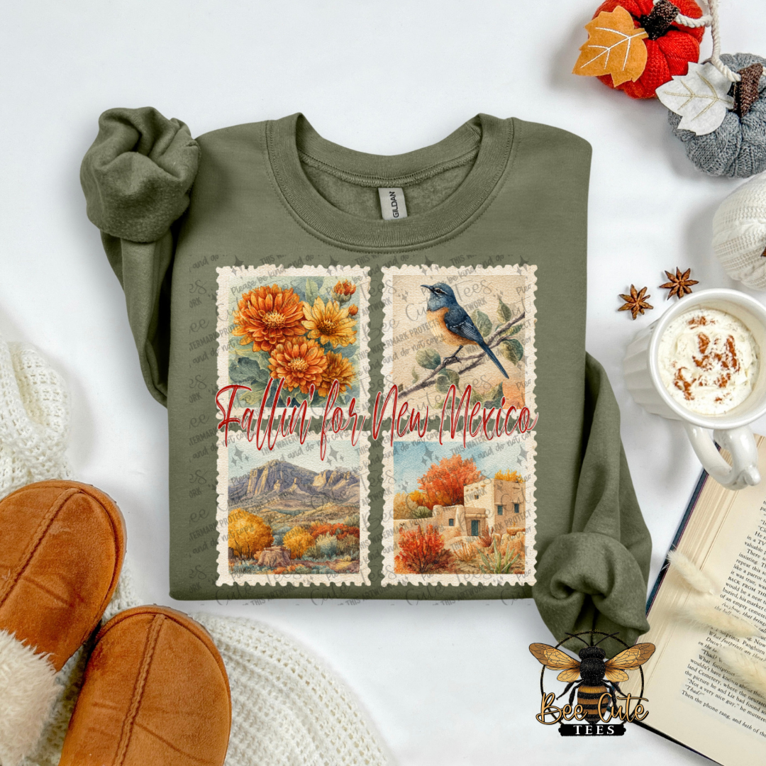 Vintage Fall New Mexico Stamps