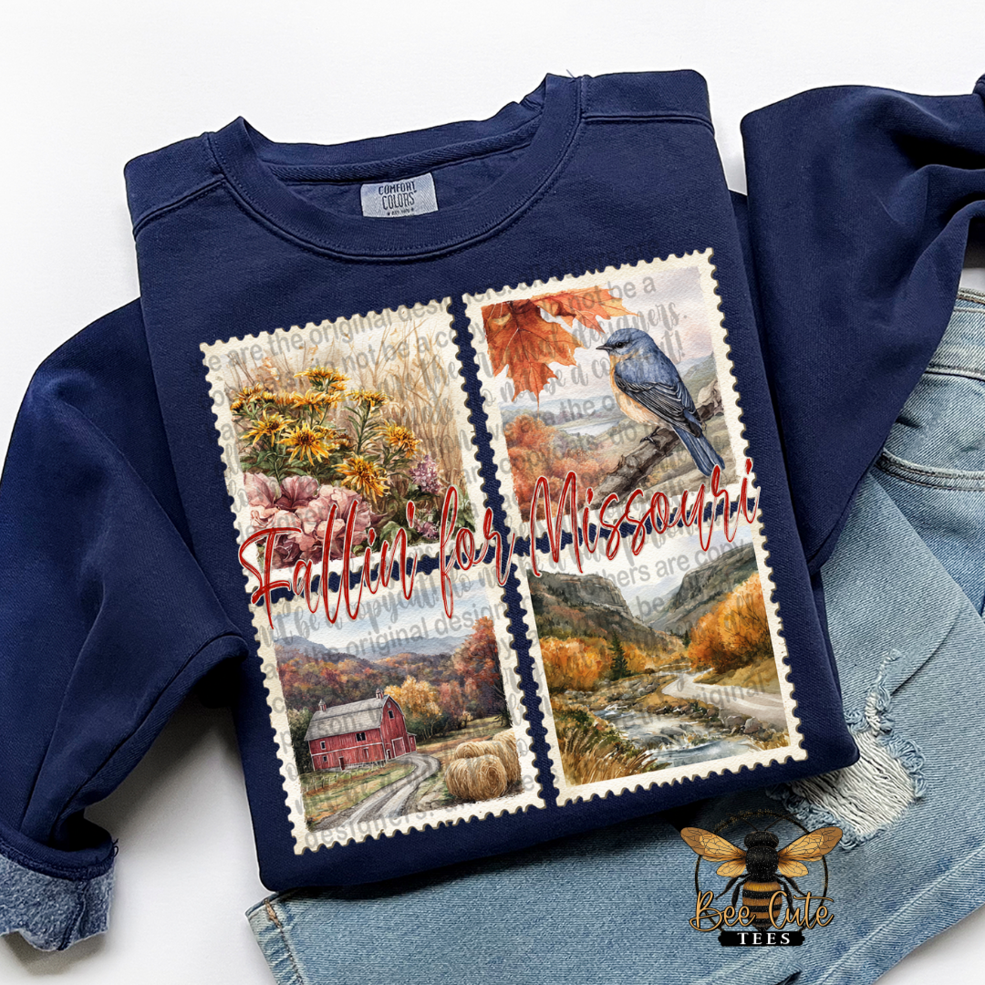 Vintage Fall Missouri Stamps