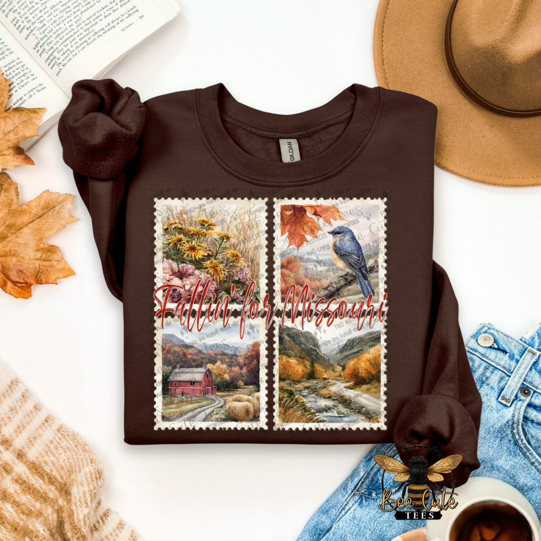 Vintage Fall Missouri Stamps