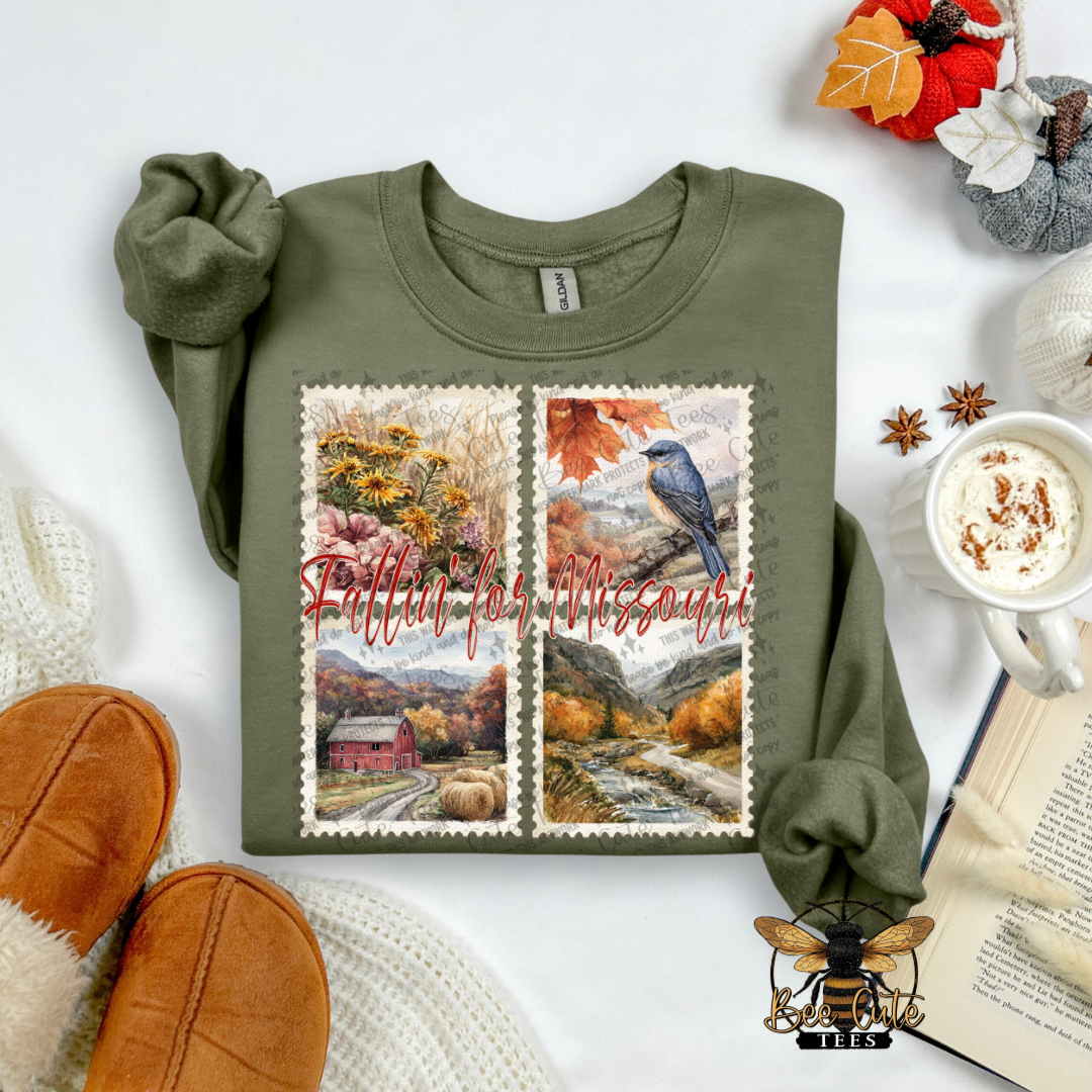 Vintage Fall Missouri Stamps