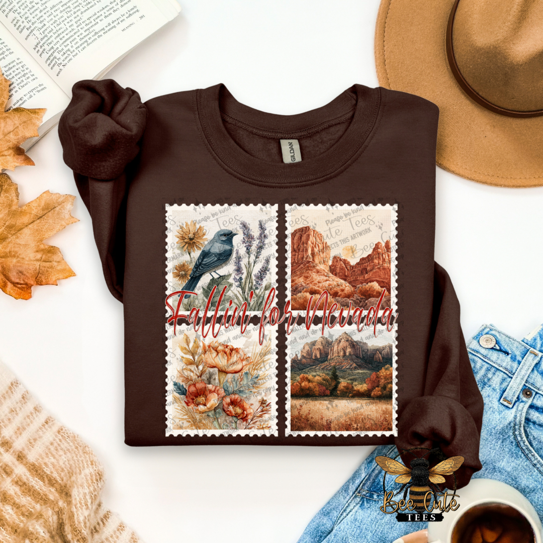 Vintage Fall Nevada Stamps