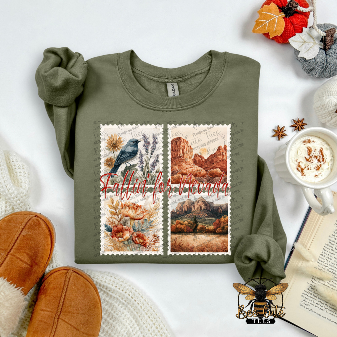 Vintage Fall Nevada Stamps
