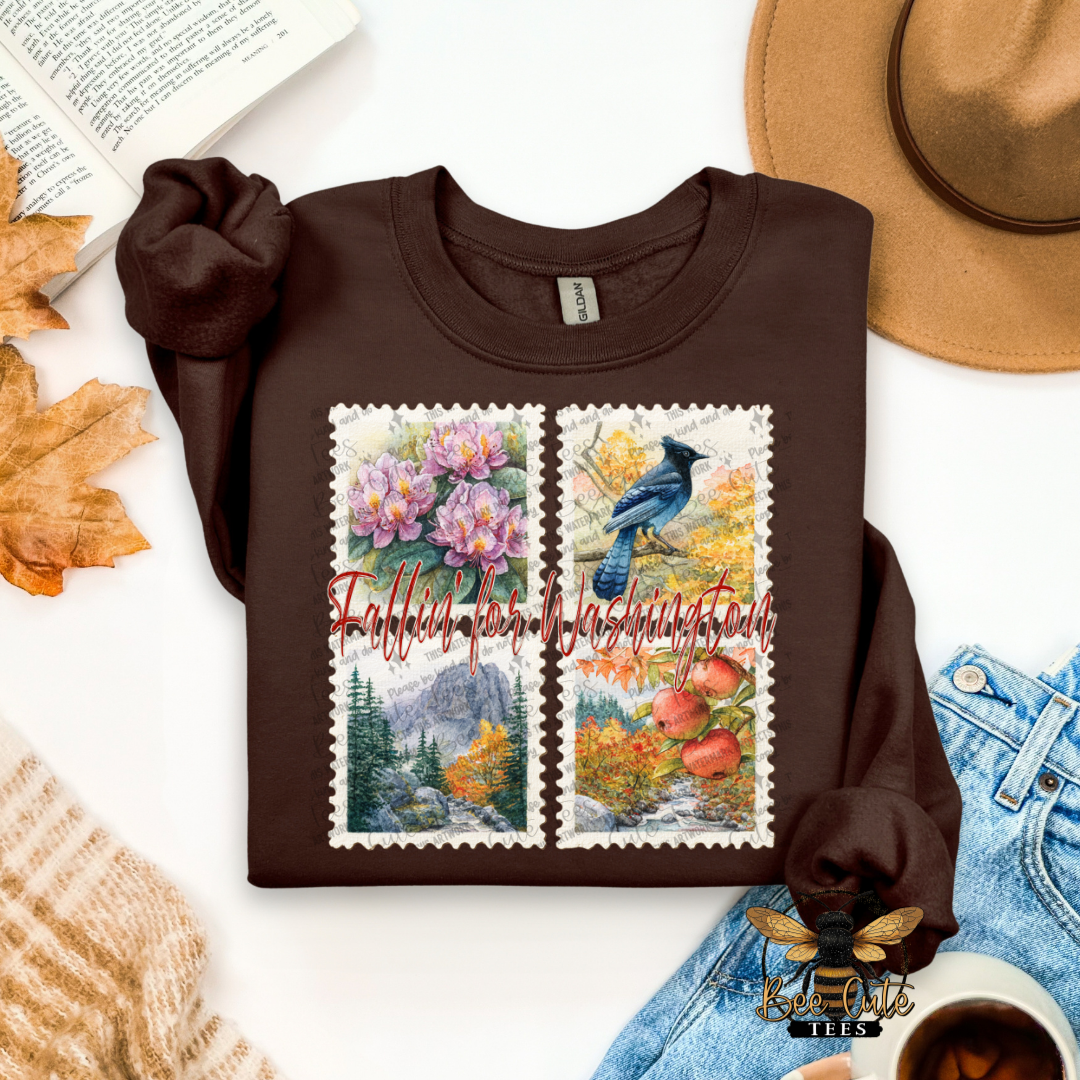 Vintage Fall Washington Stamps