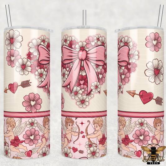 Floral Cupid Tumbler