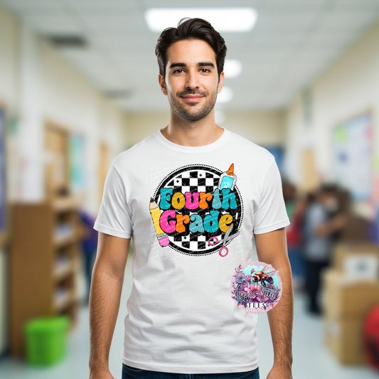 Fourth Grade Checkered Circle
