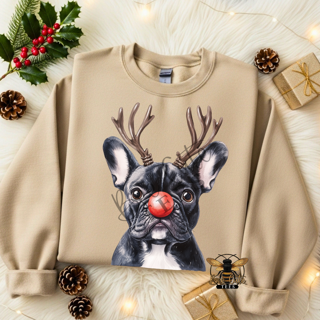 French Bulldog Black Christmas