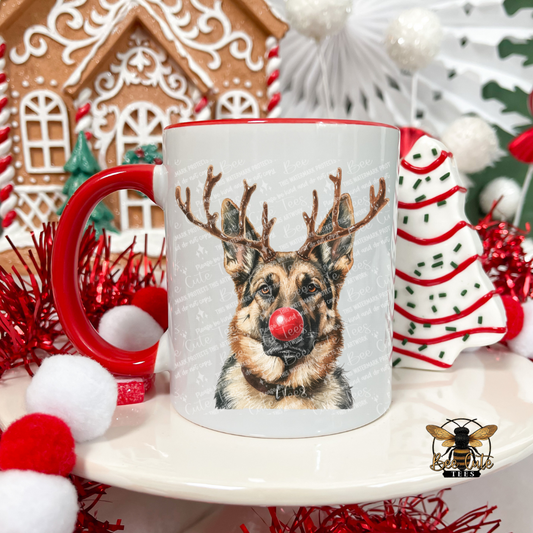 German Shepherd Christmas Mug