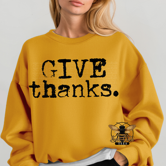 Give Thanks Typography