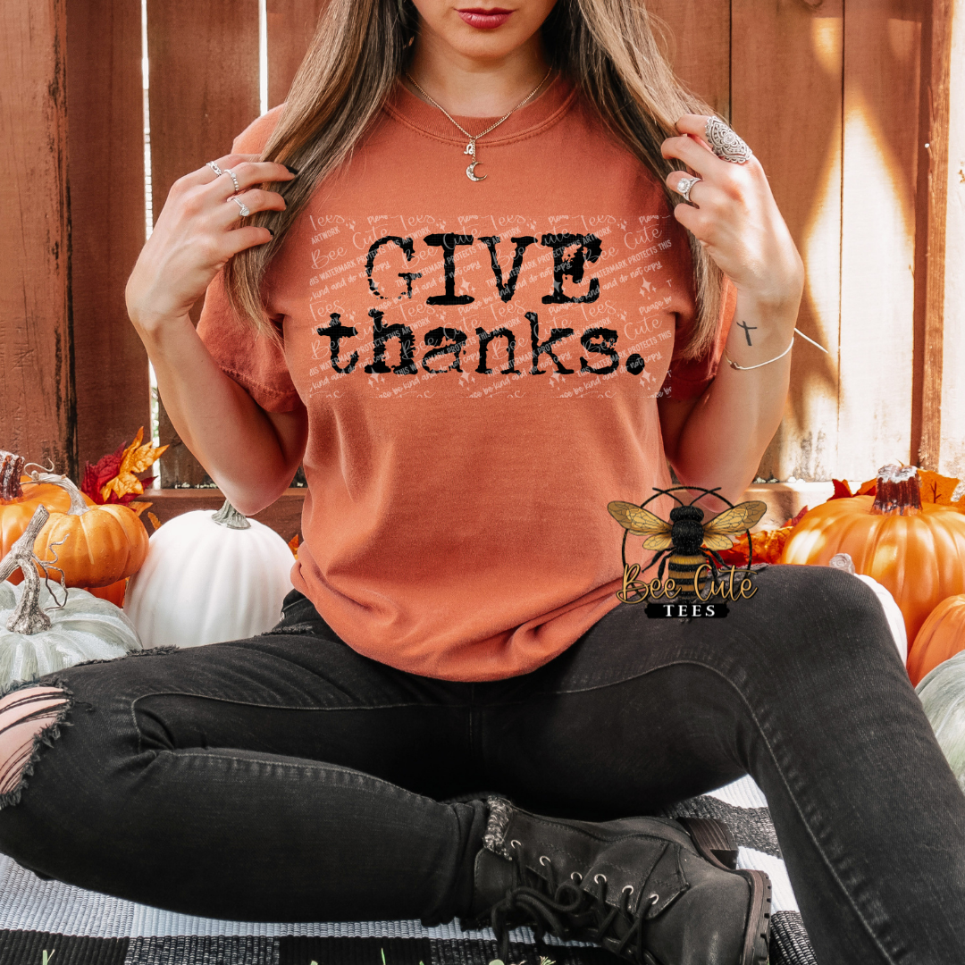 Give Thanks Typography