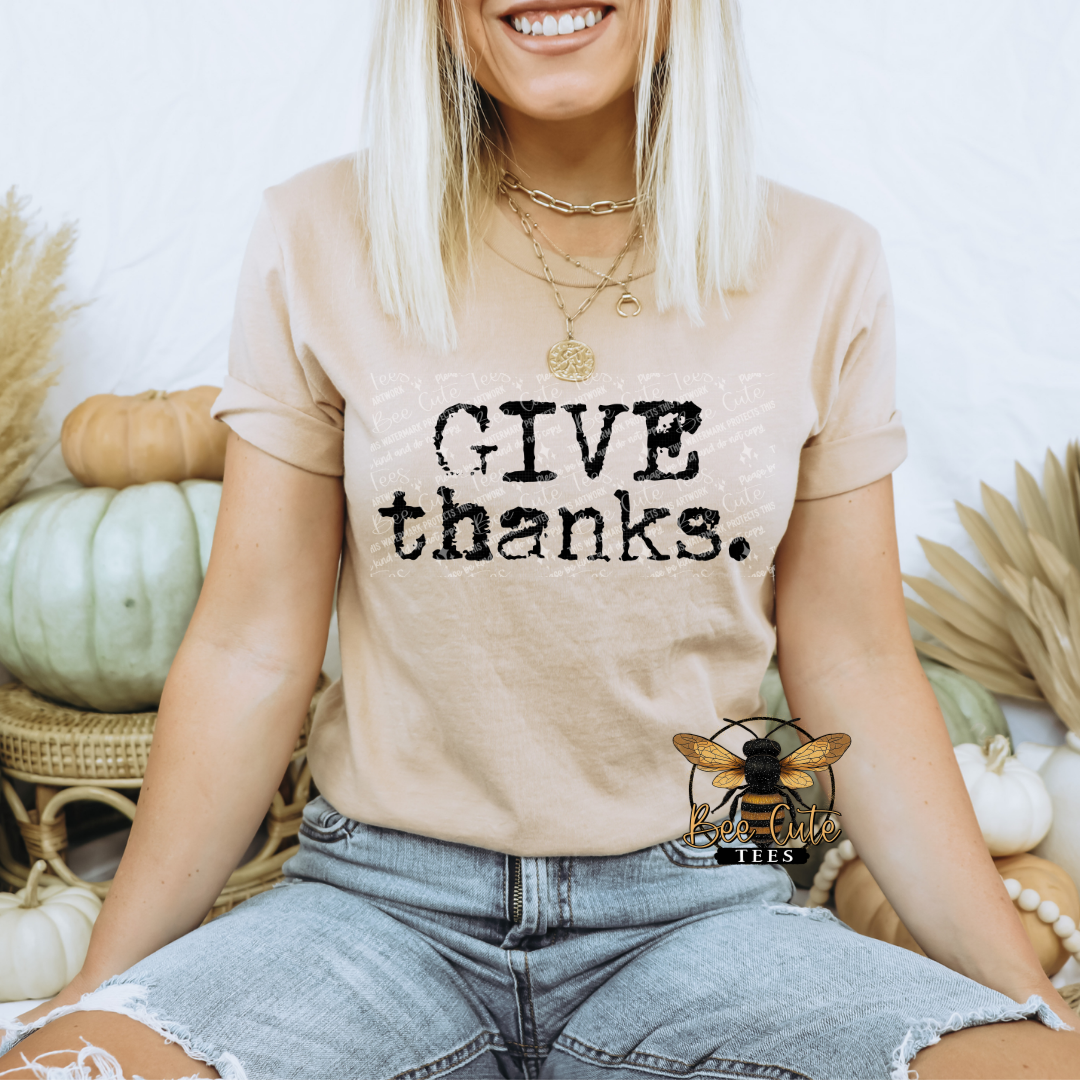 Give Thanks Typography