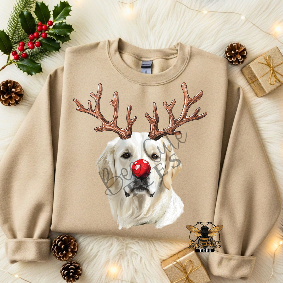 Golden Retriever Cream Christmas