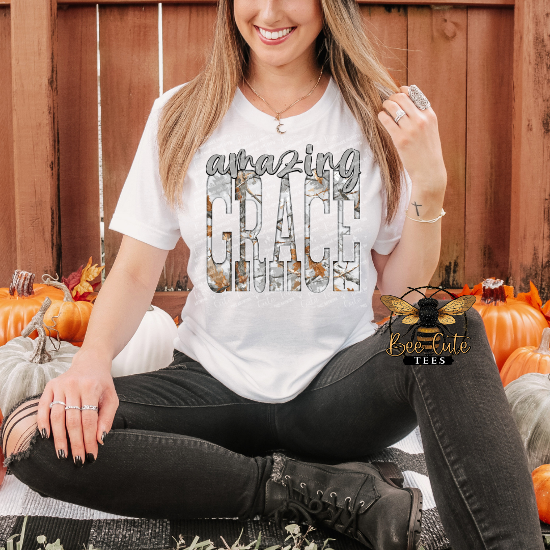 Gray Camo Amazing Grace