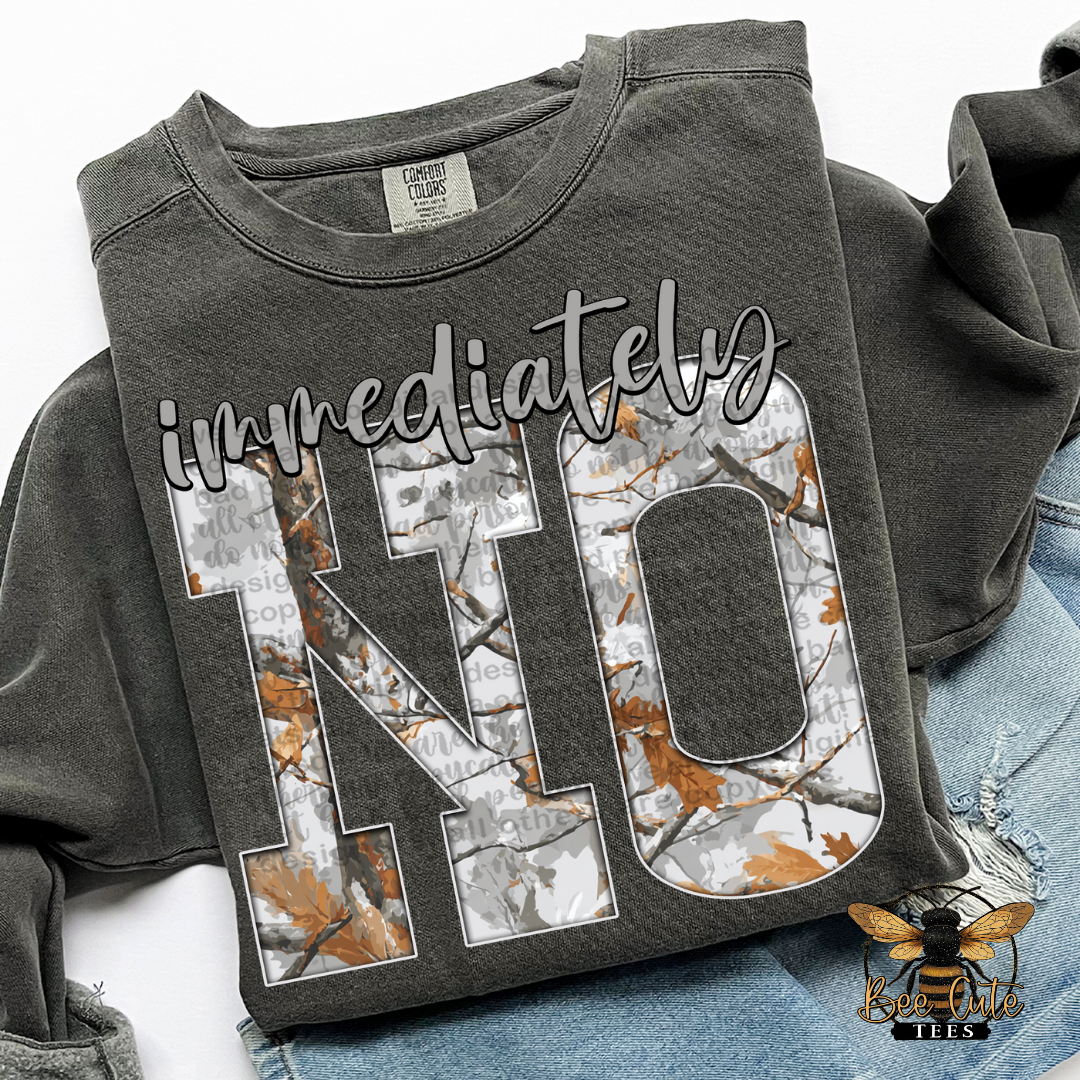 Gray Camo Immediately No