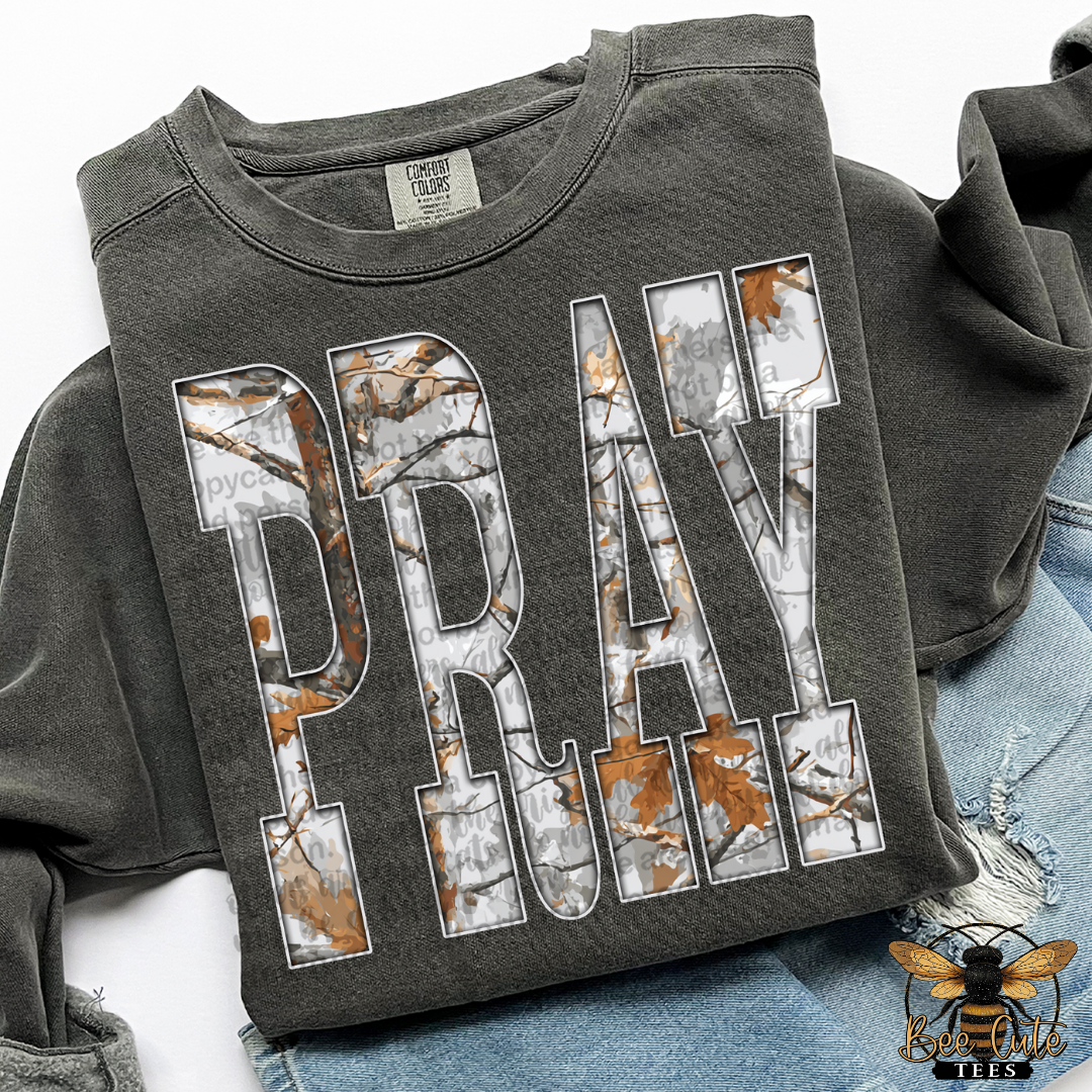 Gray Camo Pray
