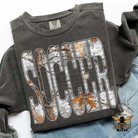 Gray Camo Soccer