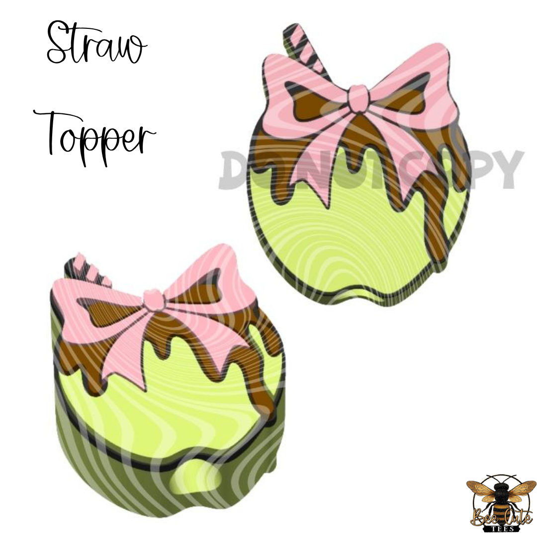 Green Apple Straw Topper