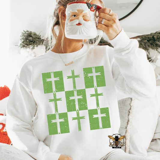 Grunge Checker Crosses