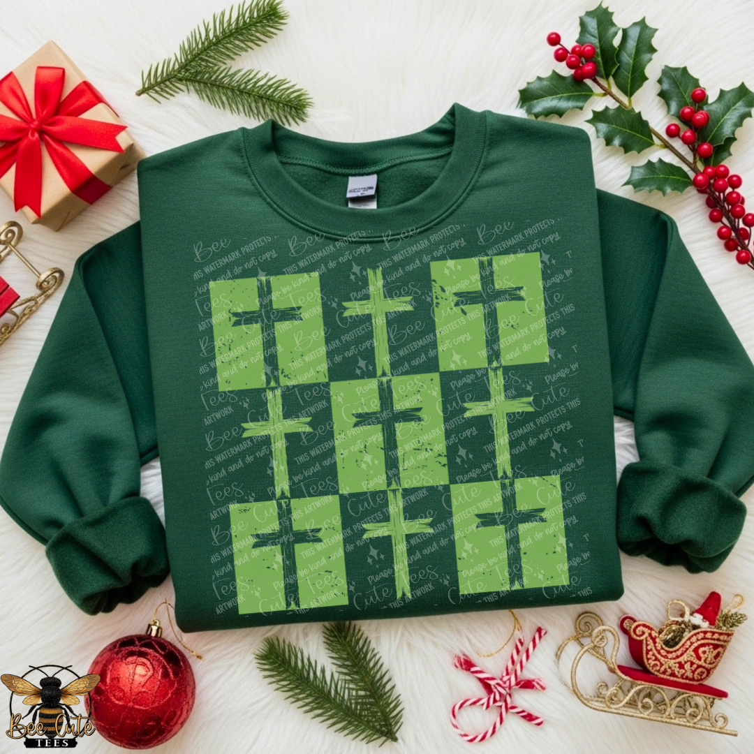 Grunge Checker Crosses