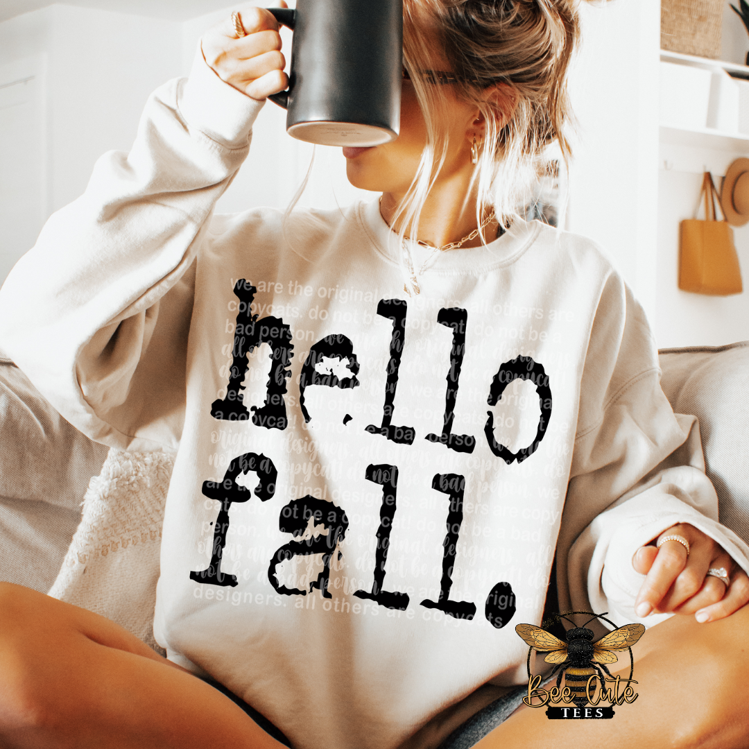 Hello Fall Typography
