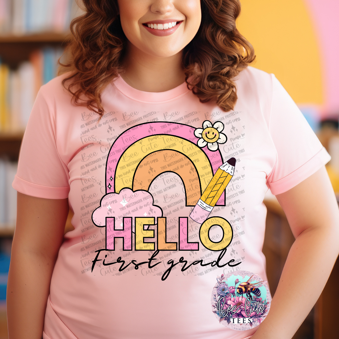 Hello First Grade Rainbow
