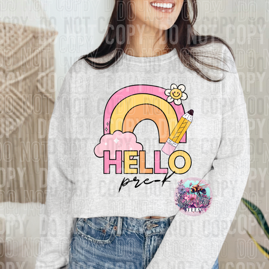 Hello Pre K Rainbow