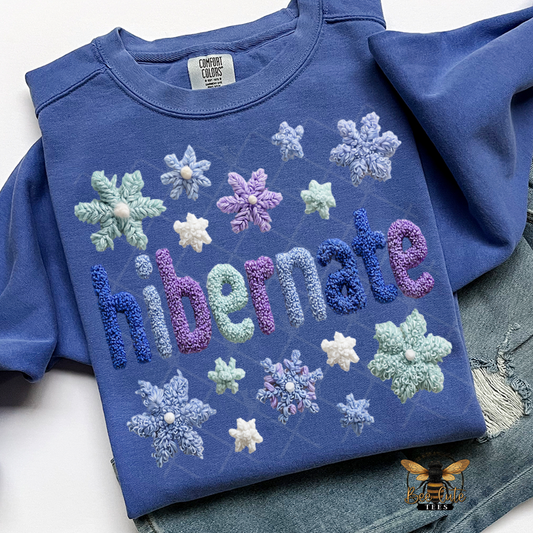 Hibernate Faux Latch Hook Yarn Crochet