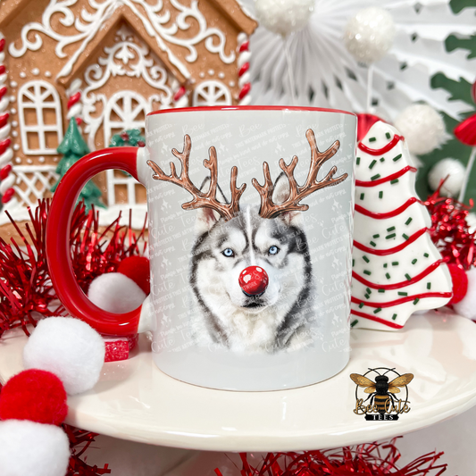 Husky Christmas Mug