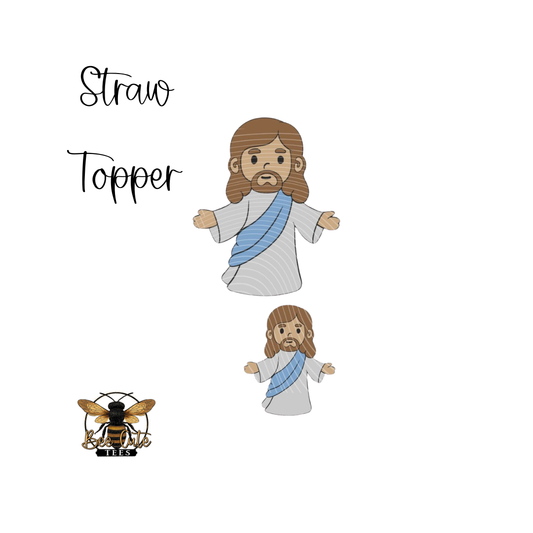 Jesus Straw Topper