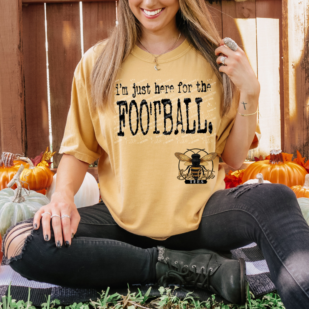 I'm Just Here For The Football Typography