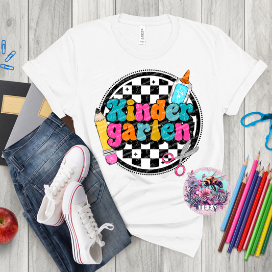 Kindergarten Checkered Circle