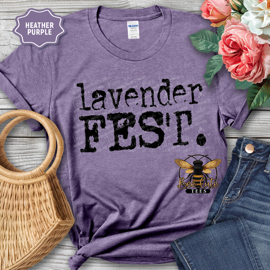 Lavender Fest Typography
