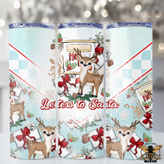 Letter To Santa Blue Tumbler