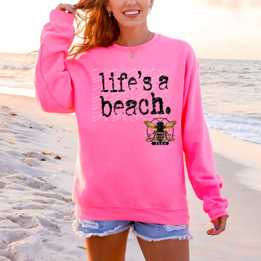 Life's A Beach Typography