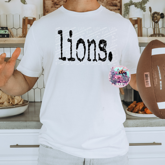 Lions Typography