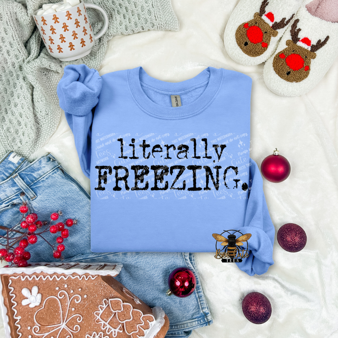 Literally Freezing Typography