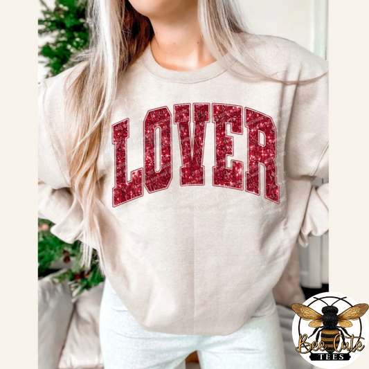 Lover Faux Sequins