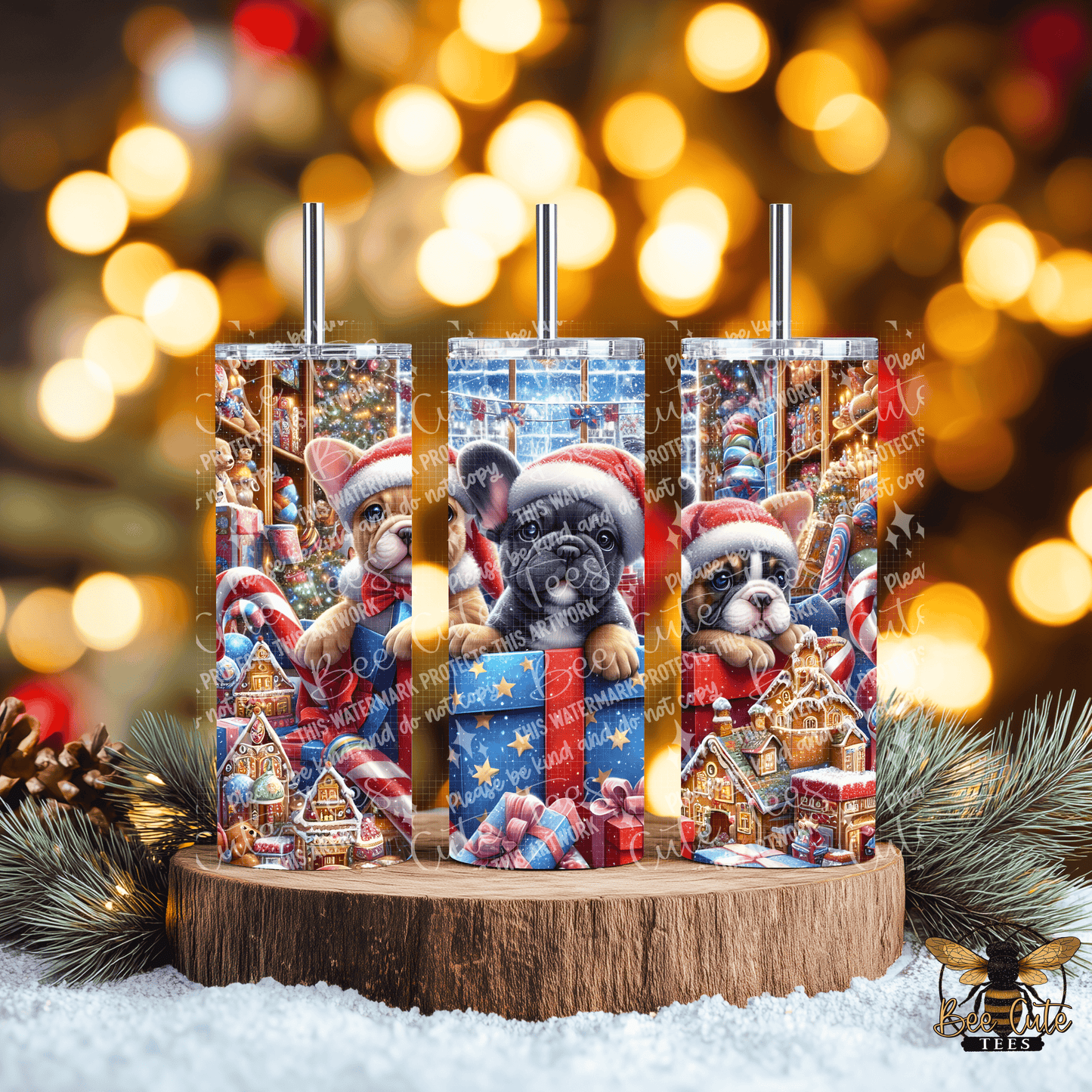 Merry Frenchies Tumbler