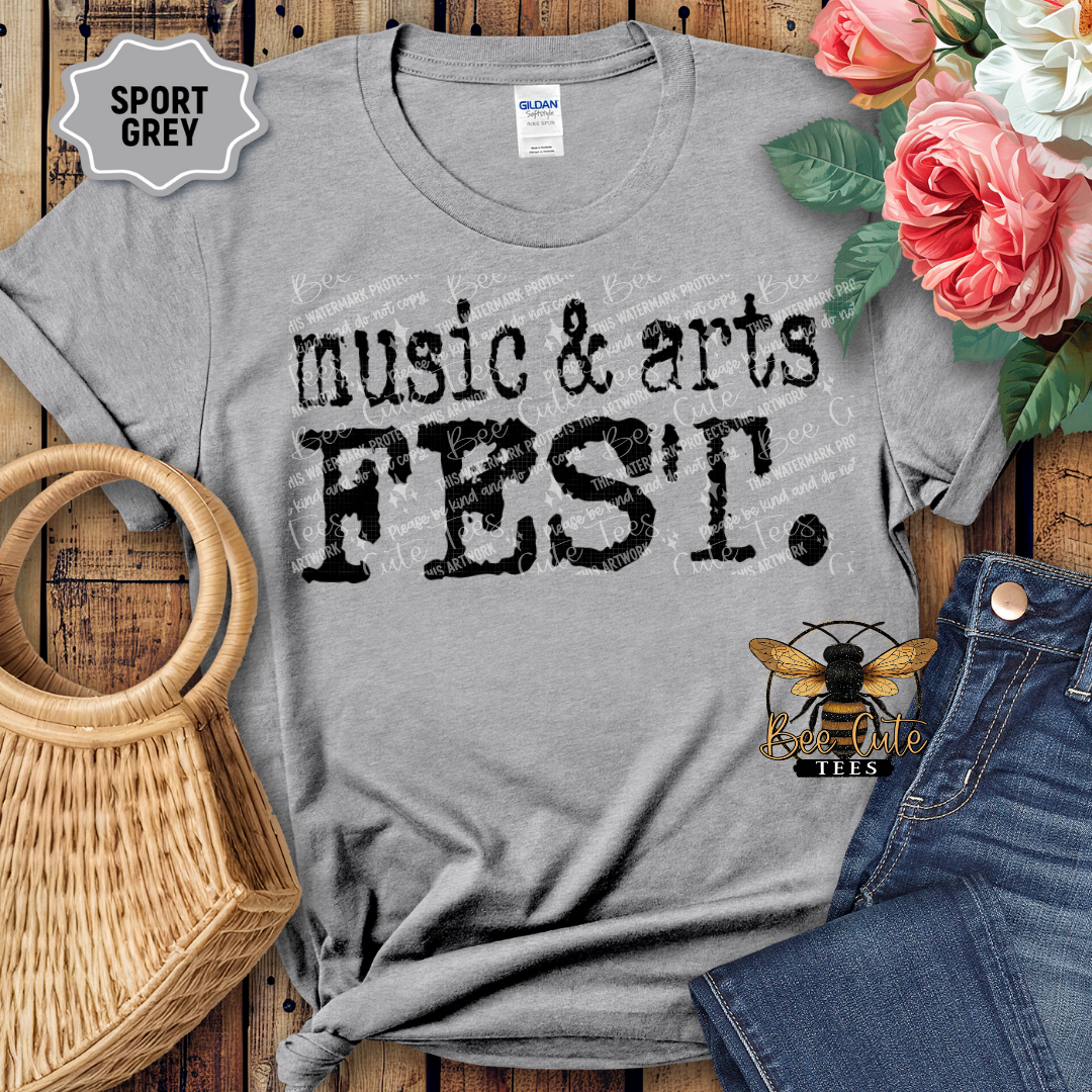 Music & Arts Fest Typography
