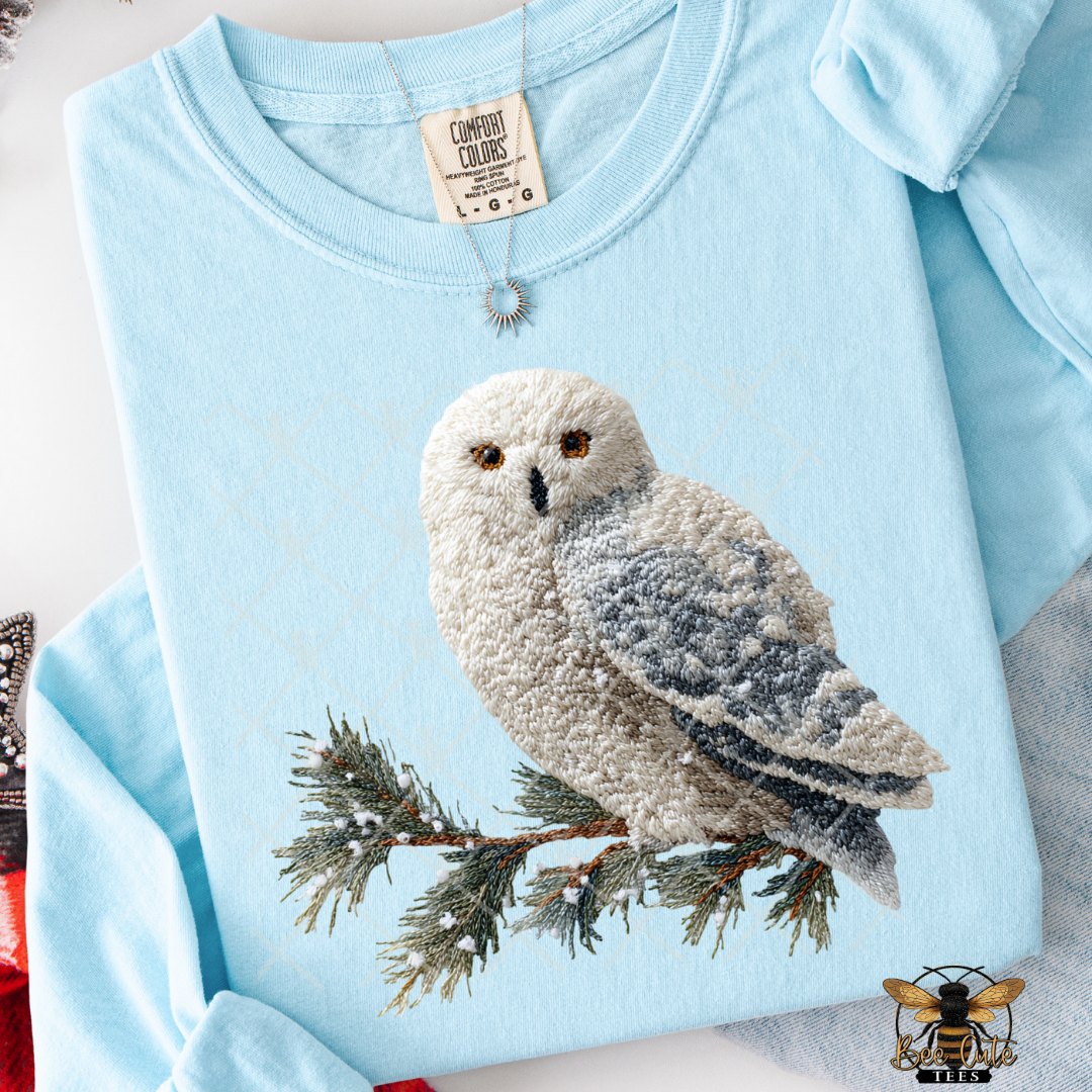 Winter Owl Faux Latch Hook Yarn Crochet